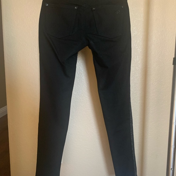 DL1961 Emma 4WAY Stretch Black Python Print Skinny Leggings/Jeans Size 25 - Picture 3 of 5